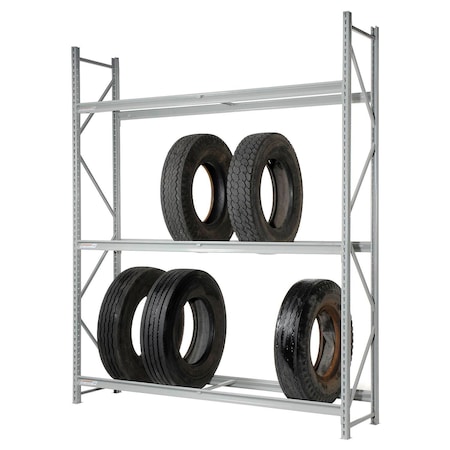 Global Industrial Truck Tire Rack 3 Tier Starter 96inW x 24inD x 120inH 795817